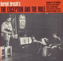 Bertolt Brecht's The Exception and the Rule - (CD - Import USA) 